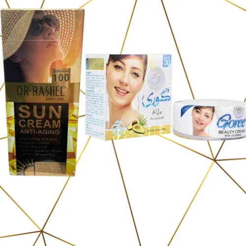 باك كريم كوري الأصلي و واقي الشمس بخلاصة الذهب والكولاجين الاصلي