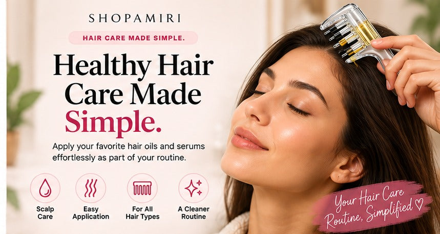 Hair oil application routine