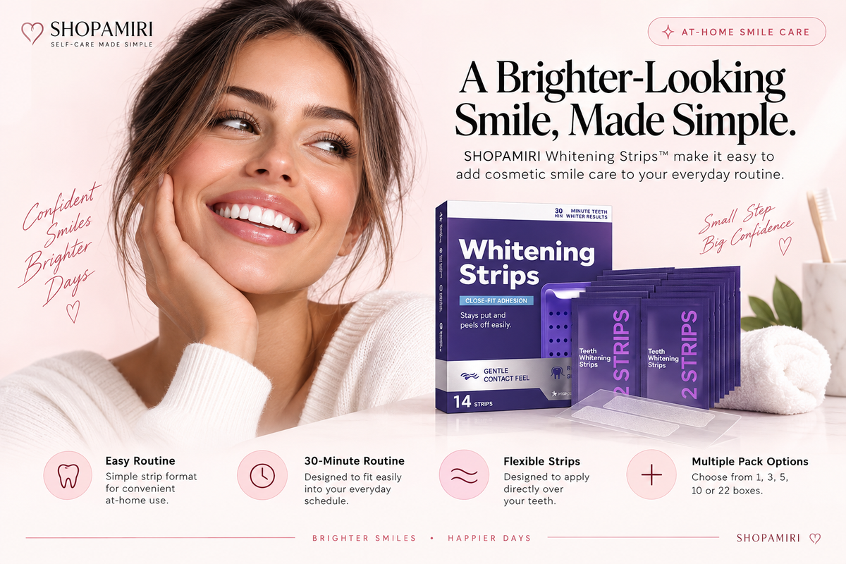 SHOPAMIRI Whitening Strips at-home smile care