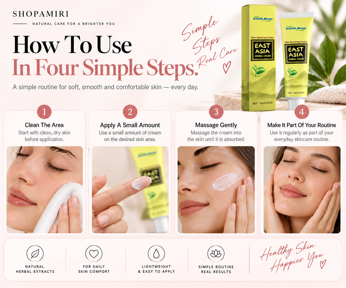 How to use SHOPAMIRI Herbal Skin Comfort Cream