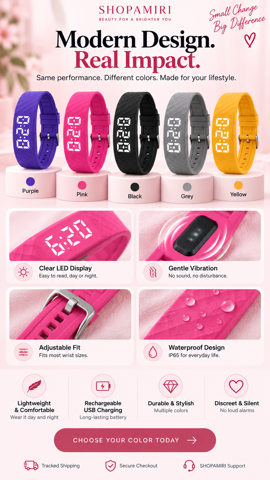 Silent Wake Band color options