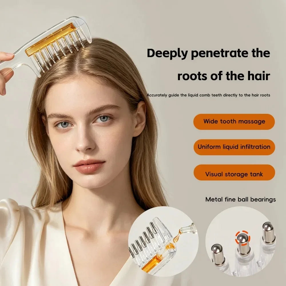 SHOPAMIRI Hair Oil Applicator Comb™ – Cuidados do Couro Cabeludo e do Cabelo