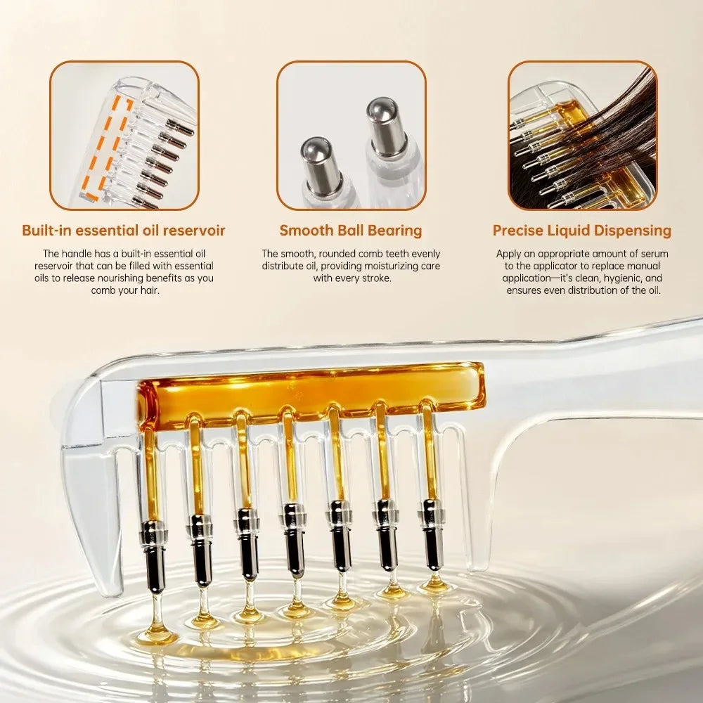 SHOPAMIRI Hair Oil Applicator Comb™ – Cuidados do Couro Cabeludo e do Cabelo