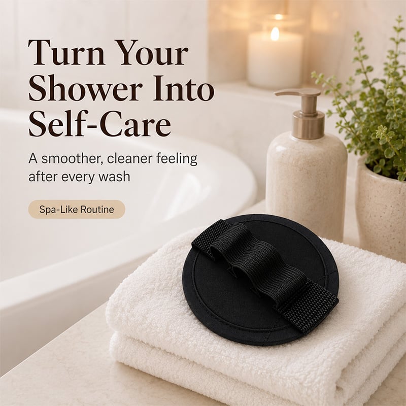 Soft Rubber Exfoliating Shower Glove